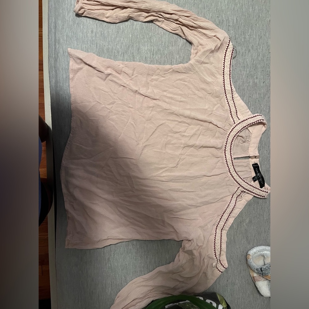 open shouldered long sleeve